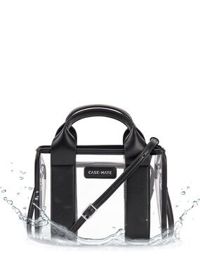 Case-Mate Clear Jelly Stadium Bag Midnight Black Mini Crossbody Tote